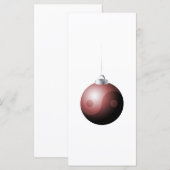 Yin Yang kerstbal in het rood (Voorkant / Achterkant)