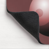 Yin Yang kerstbal in het rood Muismat (Hoek)