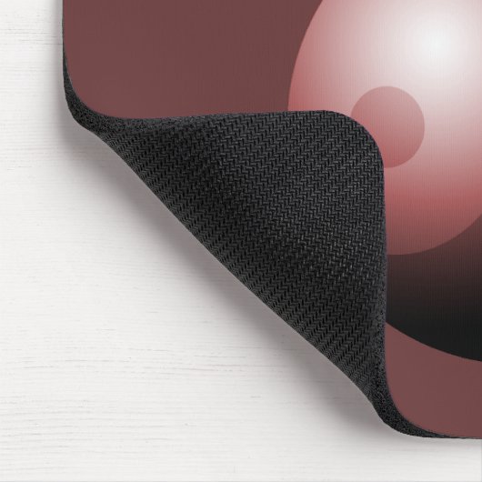 Yin Yang kerstbal in het rood Muismat (Hoek)