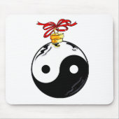 Yin & Yang kerstbal Muismat (Voorkant)
