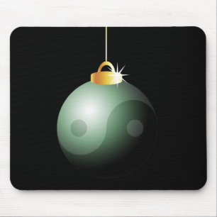 Yin Yang kerstbal Muismat