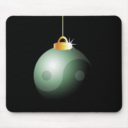 Yin Yang kerstbal Muismat (Voorkant)