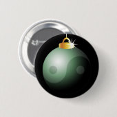 Yin Yang kerstbal Ronde Button 5,7 Cm (Voorkant /achterkant)
