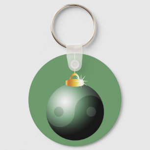 Yin Yang kerstbal Sleutelhanger
