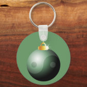 Yin Yang kerstbal Sleutelhanger (Voorkant)
