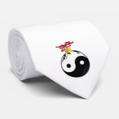 Yin & Yang kerstbal Stropdas (Opgerold)