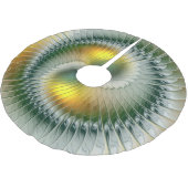 Yin Yang kerstkleuren Abstracte fractal Art Kerstboom Rok (Gekanteld)