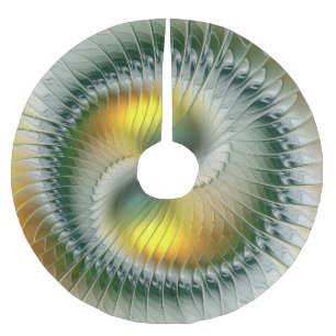 Yin Yang kerstkleuren Abstracte fractal Art Kerstboom Rok