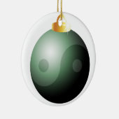 Yin & Yang kerstversiering Keramisch Ornament (Rechts)