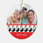 Yin & Yang kerstversiering Keramisch Ornament (Links)