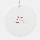 Yin & Yang kerstversiering Keramisch Ornament (Achterkant)