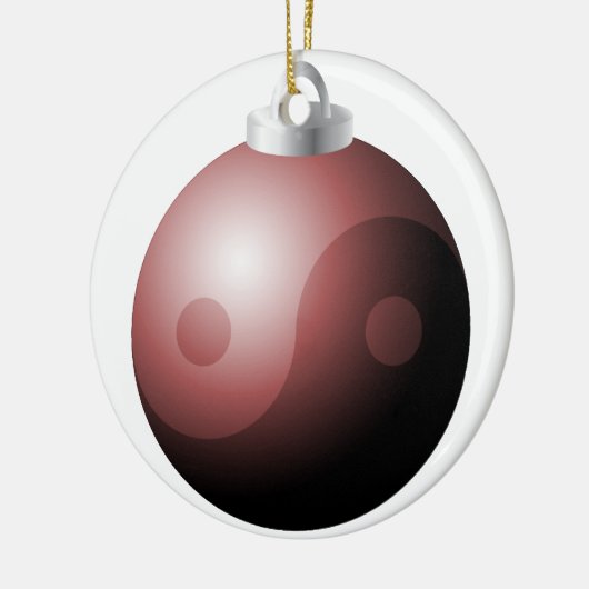 Yin & Yang kerstversiering Keramisch Ornament (Links)
