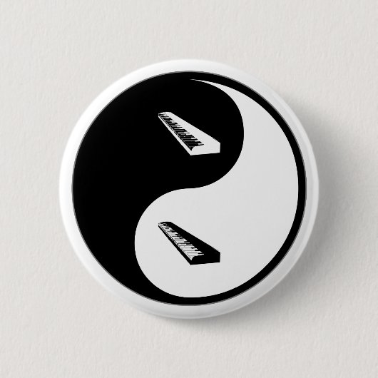 Yin Yang Keyboard Ronde Button 5,7 Cm (Voorkant)