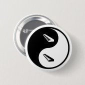 Yin Yang Keyboard Ronde Button 5,7 Cm (Voorkant /achterkant)