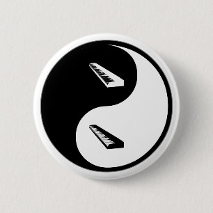 Yin Yang Keyboard Ronde Button 5,7 Cm