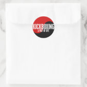 Yin Yang Kickboxing 1 Ronde Sticker (Tas)