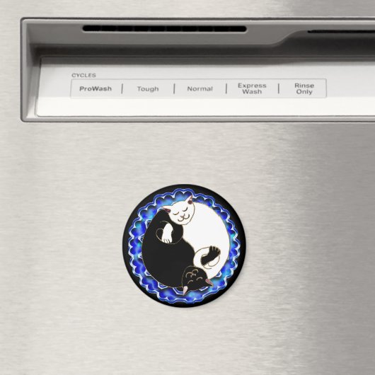 Yin Yang kittens magneet (Insitu (Vaatwasser))