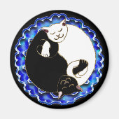 Yin Yang kittens magneet (Voorkant)