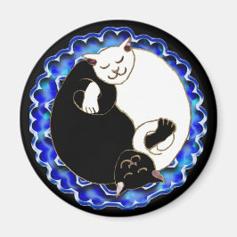 Yin Yang kittens magneet