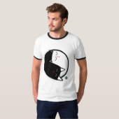 Yin & Yang Kitties T-shirt (Voorkant volledig)