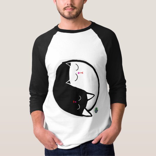Yin & Yang Kitties T-shirt (Voorkant)