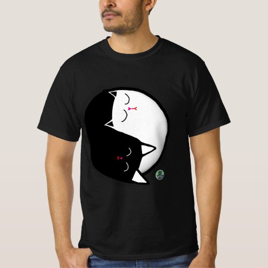 Yin & Yang Kitties T-shirt (Voorkant)
