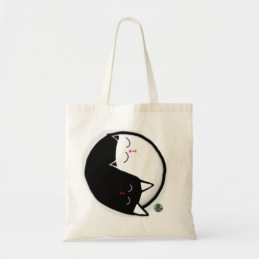 Yin & Yang Kitties Tote Bag (Voorkant)
