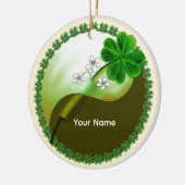 Yin Yang Klaver Keramisch Ornament (Links)