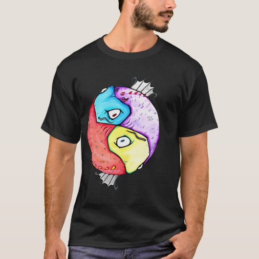 Yin-Yang kleine versie T-shirt (Voorkant)