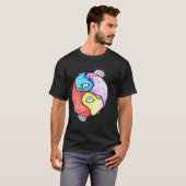 Yin-Yang kleine versie T-shirt (Voorkant volledig)