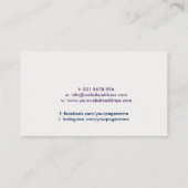 Yin Yang - Kleurstroomevenwicht Visitekaartje (Achterkant)