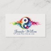 Yin Yang - Kleurstroomevenwicht Visitekaartje (Voorkant)