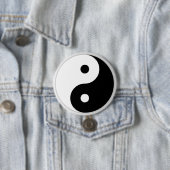 Yin Yang Knop Ronde Button 7,6 Cm (In situ)