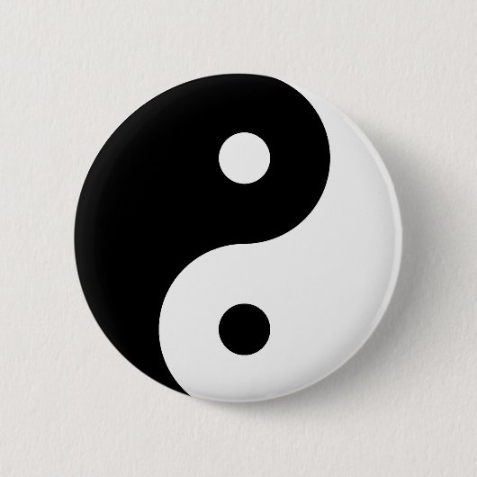 Yin Yang-knoppen Ronde Button 5,7 Cm (Voorkant)