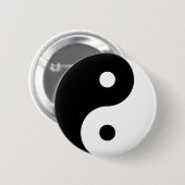 Yin Yang-knoppen Ronde Button 5,7 Cm (Voorkant /achterkant)
