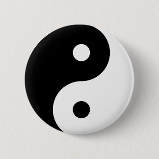 Yin Yang-knoppen Ronde Button 5,7 Cm
