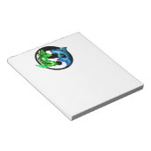 Yin-Yang Koi Design Notitieblok (Schuin)