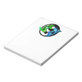 Yin-Yang Koi Design Notitieblok (Linkerzijde)