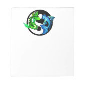 Yin-Yang Koi Design Notitieblok (Voorkant)