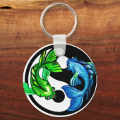 Yin-Yang Koi Design Sleutelhanger (Voorkant)