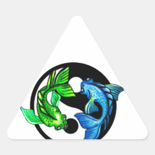 Yin-Yang Koi Design Sticker