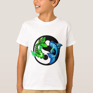 Yin-Yang Koi Design T-shirt