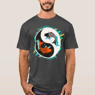 Yin Yang Koi Fish Balance Chinese filosofie T-shirt