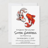 Yin Yang Koi Fish Botanische Tuin Meet and Greet Kaart (Voorkant)