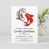 Yin Yang Koi Fish Botanische Tuin Meet and Greet Kaart (Staand voorkant)