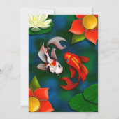 Yin Yang Koi Fish Botanische Tuin Meet and Greet Kaart (Achterkant)