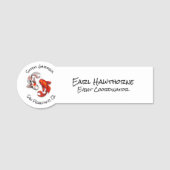 Yin Yang Koi Fish Business Logo Japanse tuin Naamplaatje (Voorkant)