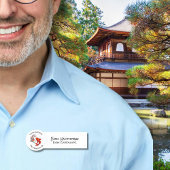 Yin Yang Koi Fish Business Logo Japanse tuin Naamplaatje