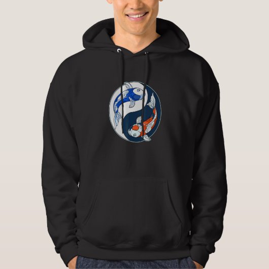 Yin Yang Koi Fish Hoodie (Voorkant)