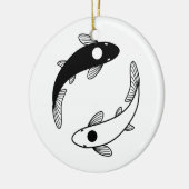Yin Yang Koi Fish Keramisch Ornament (Links)